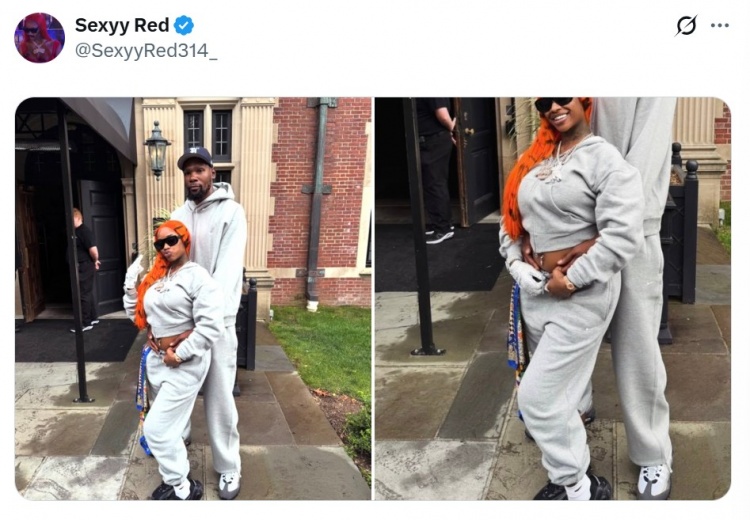 科怀·伦纳德与说唱歌手Sexyy Red合照流出